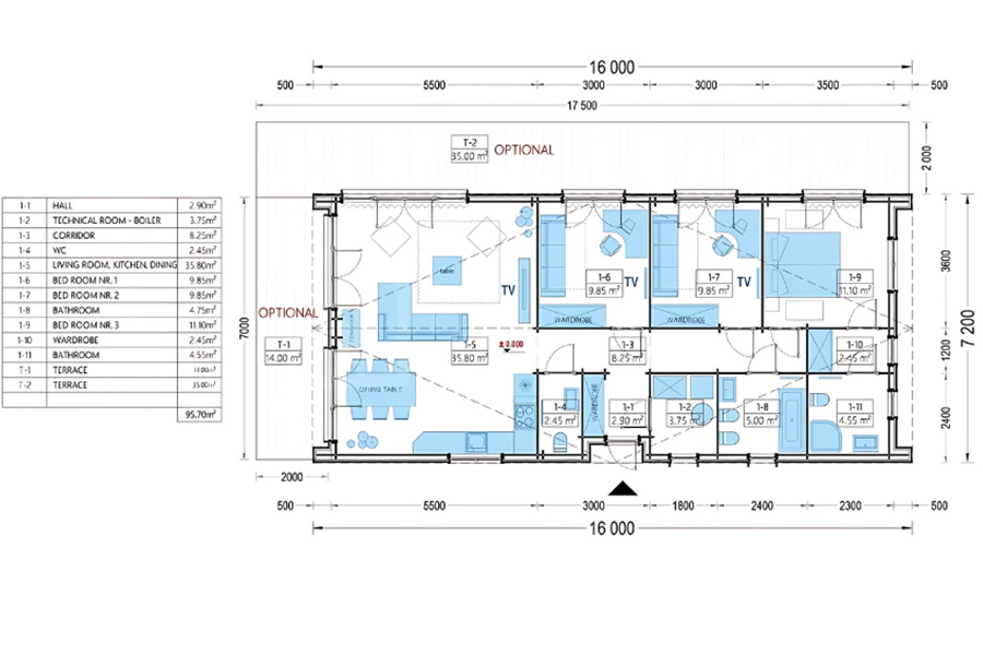 Plan Chalet Gilles